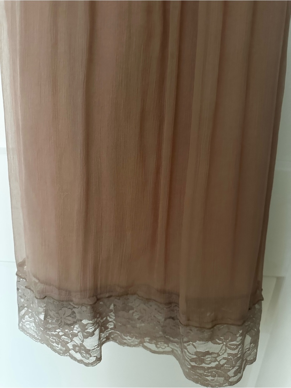 Madison Dusty Rose Midi Dress with Dark Brown Waistband - Picture 5 of 7